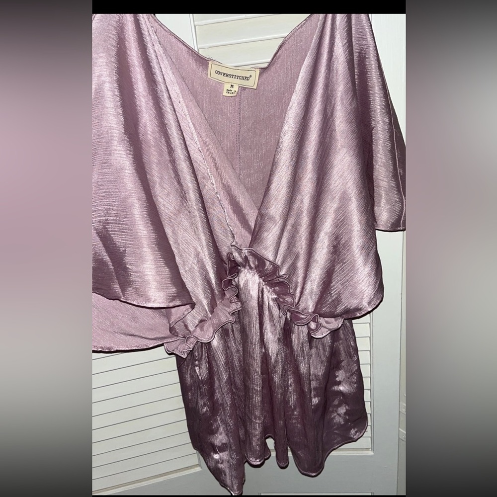 Lilac coverstiched women’s size medium blouse/top